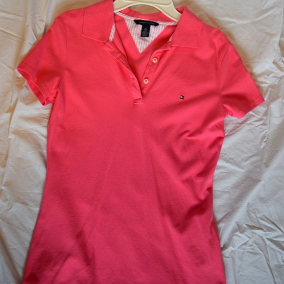 Bright Pink Polo Shirt Tommy Hilfiger - Picture 2 of 4